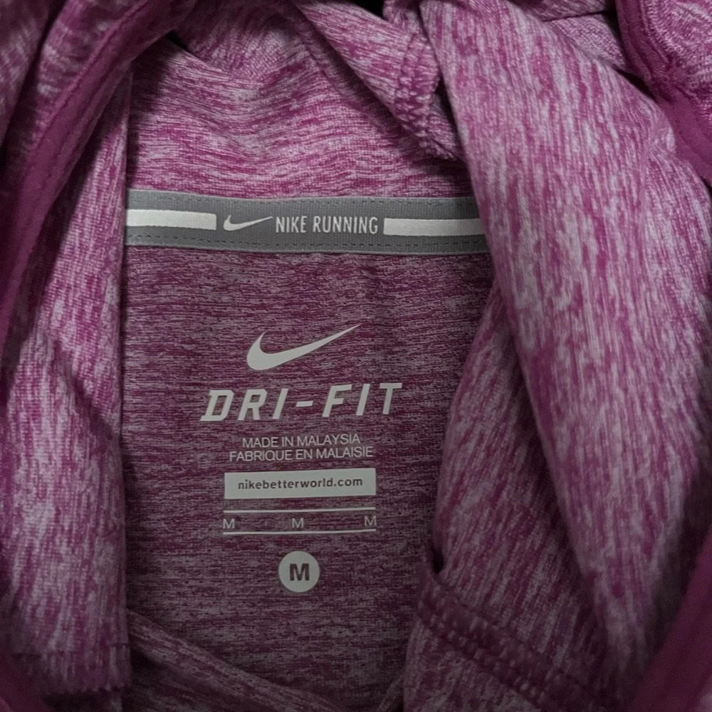 Nike Purple Long Sleeve Hoodie Dri-Fit - Picture 4 of 5